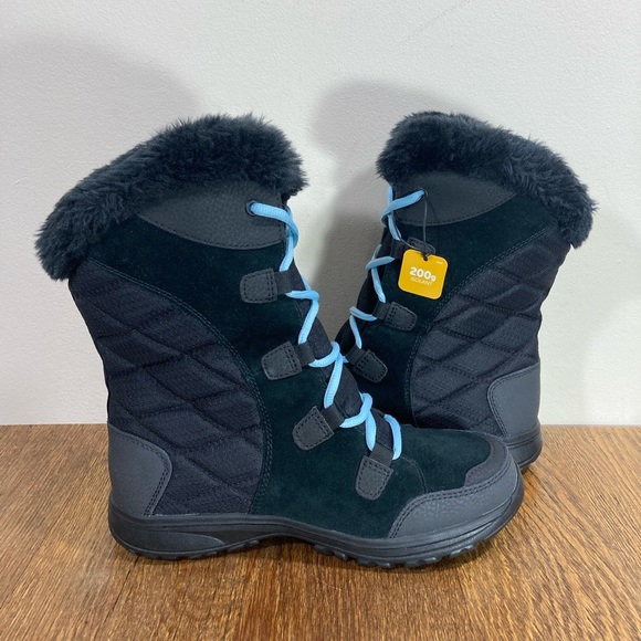 NWT Columbia Ice Maiden ll Snow Boot Women’s Size 6 Black/Oxygen - Picture 8 of 10